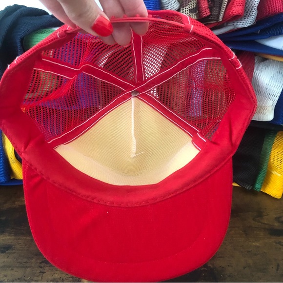 Vintage 80s Streetwear Weather Guard Truck & Van equipment mechanic Trucker Hat - Picture 6 of 6